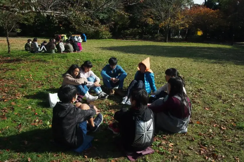 7年生、井の頭公園で「哲学対話」！