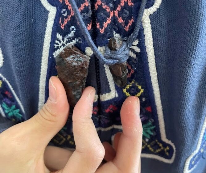 5年社会科☆矢じりづくり！